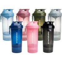 Smartshake Shaker de sport Original2GO ONE + récipient de couleur claire Pink 800 ml