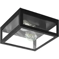 Eglo Amezola, 2 ampoule(s), E27, IP44, noir