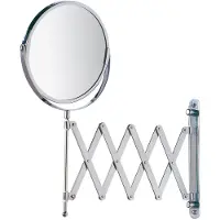 Wenko Cosmétiques Miroir de maquillage télescopique mural salle de bain WC Make UP grossissement 3x
