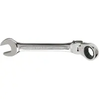 Bahco Jointed 136 Mm 10 Mm Articulated Combination Ratchet Wrench Argenté