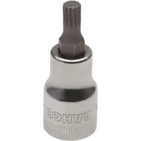 Bahco Clé à douille 1/2" pour vis à tête polygonale de 14 mm, 60 mm (14 mm)