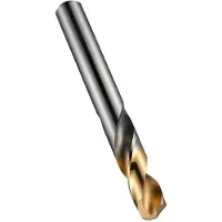 DORMER Foret hélicoïdal DIN/ANSI type N A022 Ø nominal 8,5 mm HSS rectifié TiN Queue cylindrique 2,5xD (8,5 mm)