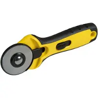 Stanley Couteau rotatif - - 45 mm - Courbes - Poignée ergonomique anti-dérapante
