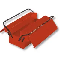Bahco Metal Tool Box With And The Possibility Of Placing A Padlock 325 Mmx210 Mmx535 Mm 5 Compartments Orange