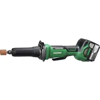HiKOKI GP18DB 5,0 Mallette de transport Meuleuse droite sans fil avec interrupteur à palette 18V (Meuleuse droite)