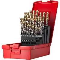 DORMER Jeu de forets hélicoïdaux A095 DIN 338 type N diamètre nominal 1/16-1/2 "x1/64 " HSS 29 pièces (1, 16-1, 2 ")