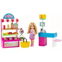 Barbie Chelsea Set de jeu supermarché avec poupée et accessoires