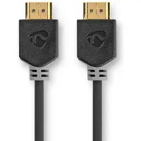 Nedis Cvbw35000bk50 Ultra High Speed Hdmi Cable Hdmi-hdmi 8k 48 Gbps 8.3 Mm 5 M 60hz Gris