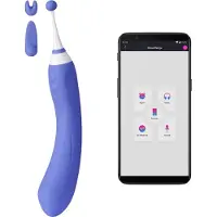 Lovense Hyphy - Vibromasseur 2‑en‑1 contrôlé par application (violet)