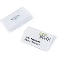 Durable Badges nominatifs en feuille dure avec épingle