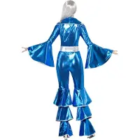 Smiffy'S Femme 1970's Dancing Dream Costume, combinaison à lacets, 70s Disco -