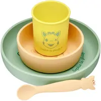 Sophie La Girafe Set de Vaisselle - Silicone - 4 Parties - Multi - - UneTaille - Set de Vaisselle