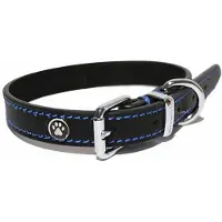 DOBENO Collier En Cuir Noir, 45,7à 55,9 Cm Pour Chien