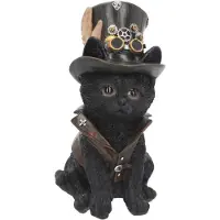 Nemesis Now Statuette Gothic de - Cogsmiths Cat - pour Indifférent - noir - Taille Standard