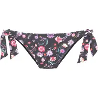 LASCANA Bas de bikini mélange de couleurs / noir