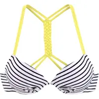 Venice beach Hauts de bikini jaune / noir / blanc