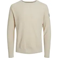 Jack & Jones Classic Waffle Sweater Beige XS Homme