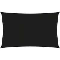vidaXL Voile d'ombrage 160 g/m² Noir 5x7 m PEHD