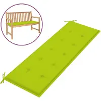 vidaXL Coussin de banc de jardin vert brillant 150x50x3cm tissu oxford