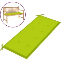vidaXL Coussin de banc de jardin vert brillant 120x50x4cm tissu oxford