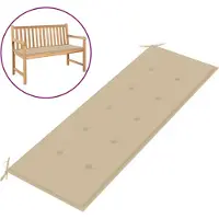 vidaXL Coussin de banc de jardin beige 150x50x4 cm tissu oxford