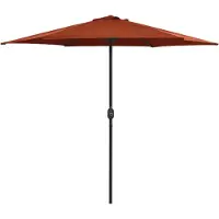 vidaXL Parasol avec mât en aluminium 270x246 cm Terracota