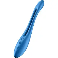 Satisfyer - vibromasseur couple flexible rechargeable - silicone bleu