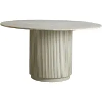 Nordal Table à manger Erie - blanc