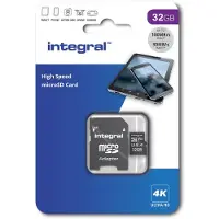 Integral Microsd Hc/xc 32gb Memory Card Noir