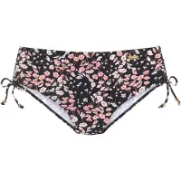 LASCANA Bas de bikini mélange de couleurs / noir