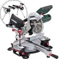Metabo Scie à onglets KGS 216 M Set, avec support de machine KSU 251, carton, 690966000