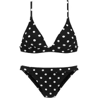 LASCANA Bikini noir / blanc