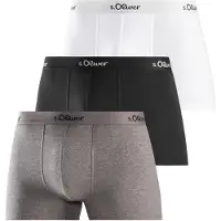 s.Oliver Boxers gris / noir / blanc