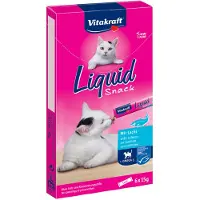 Vitakraft Liquid Snacks au saumon pour chat (6 x 15g)