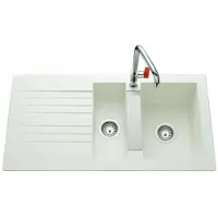 Cstore Ewi Evier Soledad 100x50cm 1.5 Bac 1 Égouttoir Blanc
