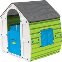 Paradiso Toys Maison de jeu été 102 x 90 cm vert/gris/bleu