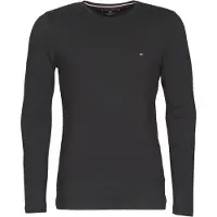 Tommy Hilfiger T-Shirt 'Long Sleeve Slim' bleu marine / rouge / blanc