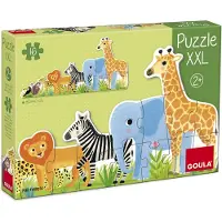 Jumbo Spiele Goula D53426 - "Puzzle XXL" - La jungle, du plus petit au plus grand, à partir de 2 ans