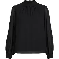 Object Mila Long Sleeve Blouse Noir 34 Femme