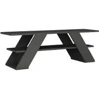 Decortie Farfalla Support TV moderne Centre multimédia Élément TV gris anthracite , 120 x 33,5 x 40 cm