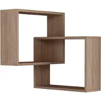 Decortie Etagère murale d'angle en anneau, chêne, 60 x 20 x 68 cm