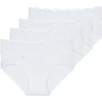 Sloggi Culottes & slips ROMANCE X 4 femmes - Blanc - FR 48