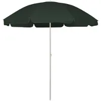 vidaXL Parapluie de plage vert 240 cm