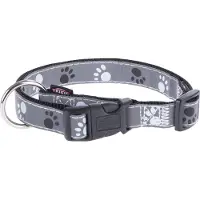 Trixie Collier Silver Reflect 35-55 cm/20 mm noir/gris argenté