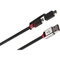 Monster Energy Connect2 Micro USB + Mini USB Kabel 1m