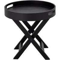 Bloomingville Table D'appoint Freya | Noir | Bois D'hévéa | 82050217