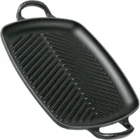 Le Creuset La Fonte émaillée gril 30 cm, noir