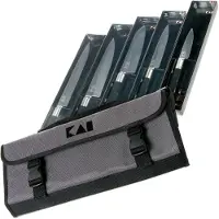 Kai Ensemble de couteaux KAI 5 pièces | Noir | 5 couteaux