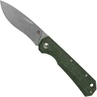 FOX Black Ciol Folding Knife BF-748MI Green Micarta couteau de poche, Denis Simonutti design
