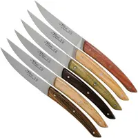 Claude Dozorme Le Thiers Coffret de couteaux à steak, 6 pièces, Essences variées